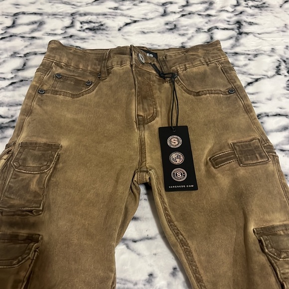 New with tag Tigers Eye Cargo  Jeans Serenede Size 10 Kids Denim . - Picture 5 of 16